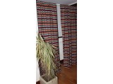 Cortina de Puerta estilo Jacquard Verde-Multicolor 155 x 220 cm